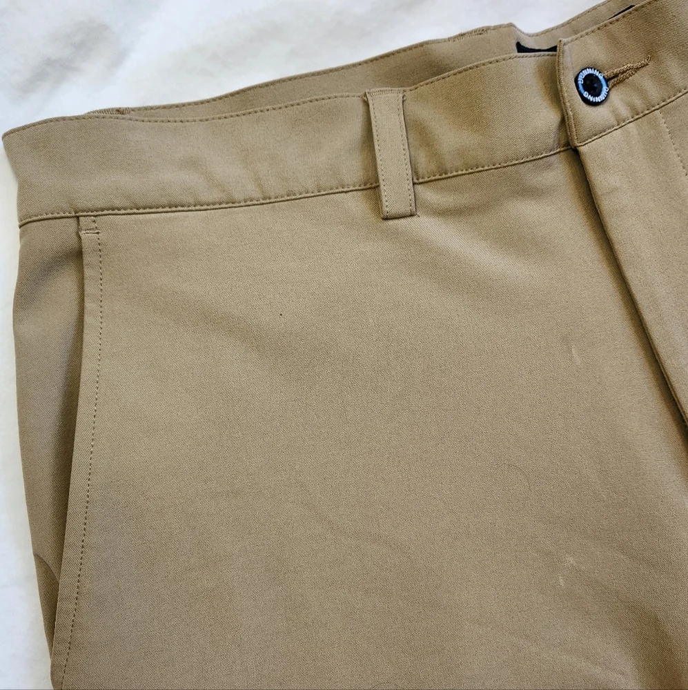 Dunning men's flat front khaki shorts size 34 - Picture 4 of 5